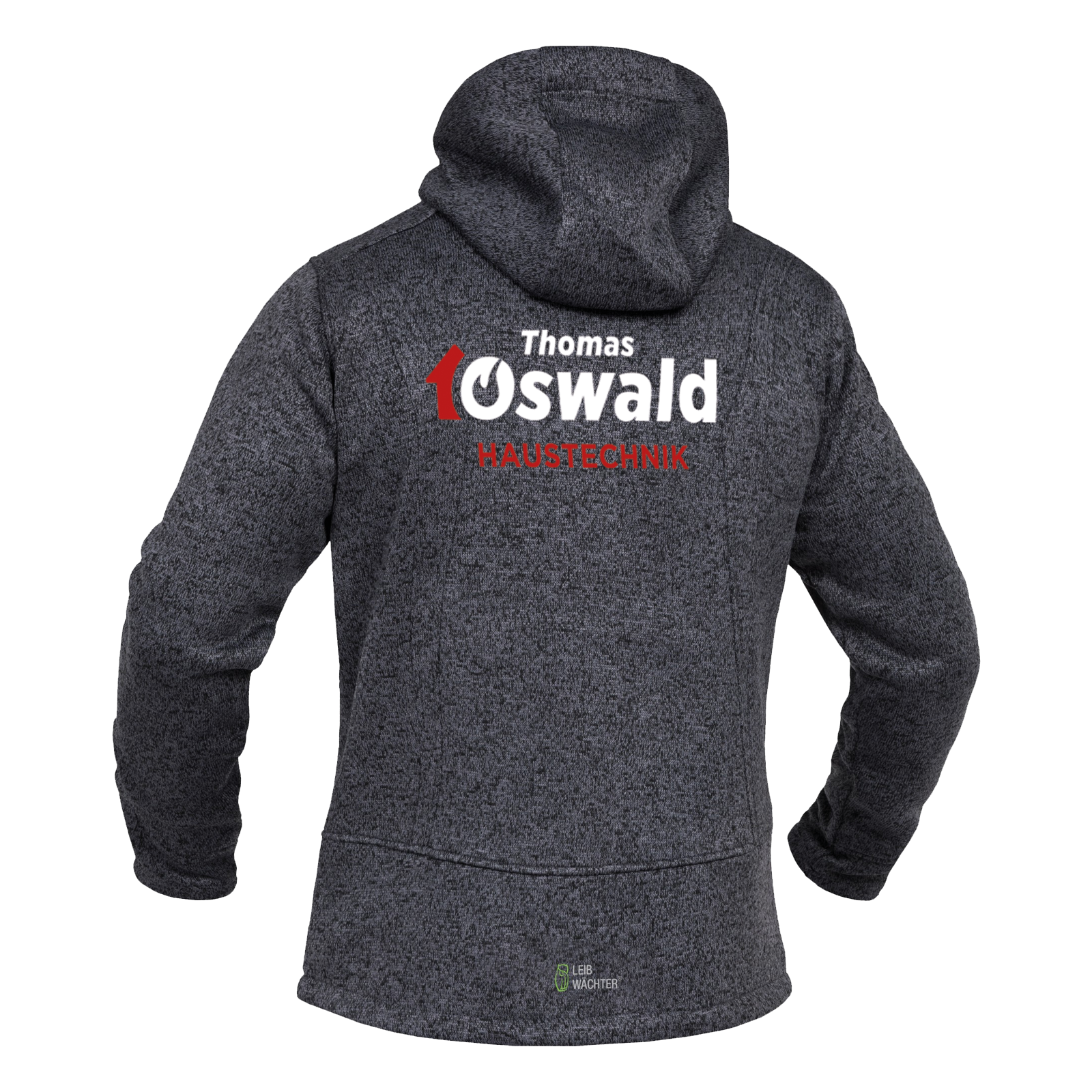 Haustechnik Oswald Strickjacke Noa Leibwächter "Beidseitig"