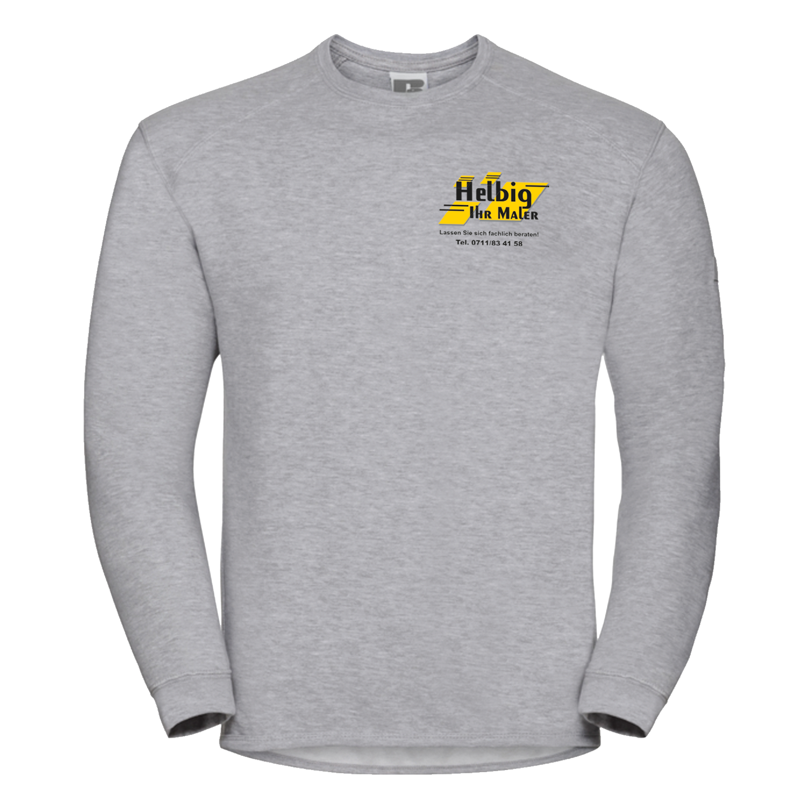 Maler Helbig Sweatshirt Grau Russel