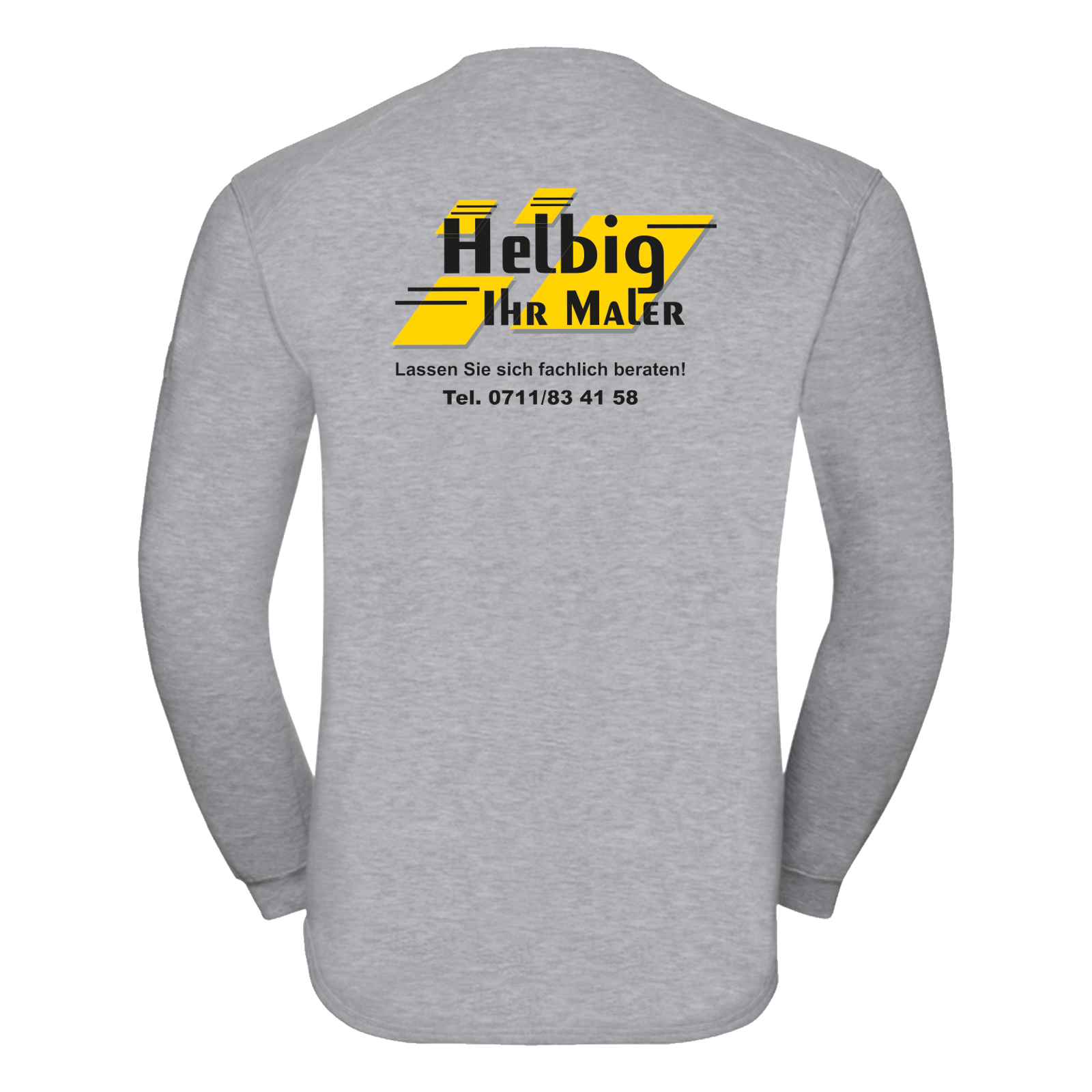 Maler Helbig Sweatshirt Grau Russel